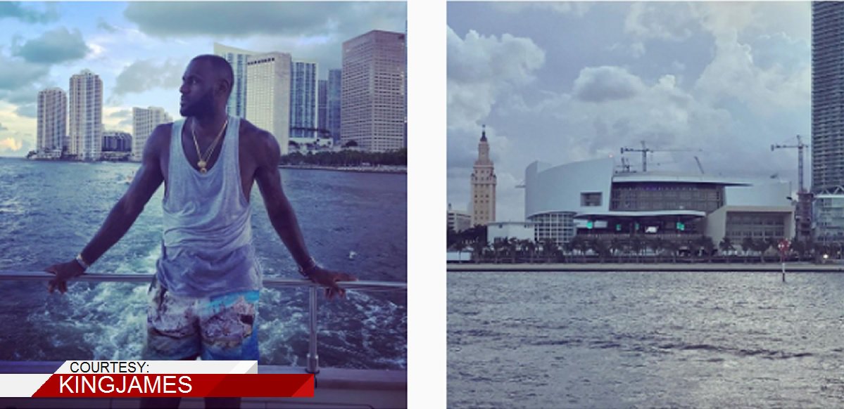 LeBron's Instagram posts show love for @MiamiHEAT during Miami boat ride  #Heat bit.ly/2uvONih https://t.co/uzbRpZOViy