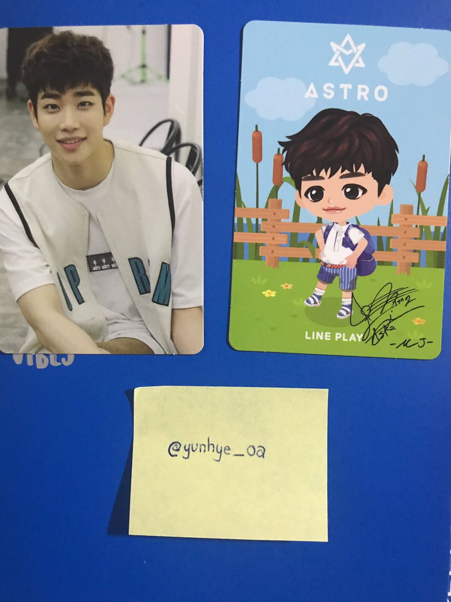 slnjeon's tweet photo. @trade_astro @ASTROfortrade @tradingastro 
Album: Summer Vibes
Have: MJ
Want: Eunwoo (priority) or Sanha
WTT: Yes https://t.co/9axOSrirOF