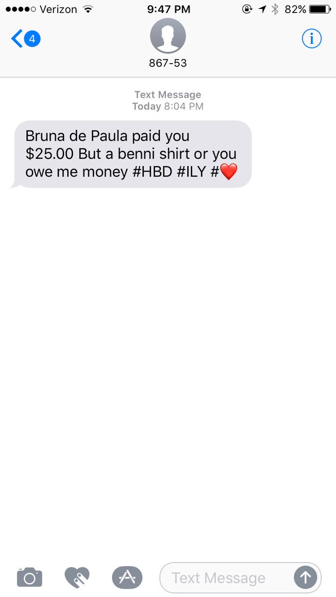 Jessicaaax20's tweet photo. I should drunk text Bruna more often 😂🎉 https://t.co/Vmn7W3na7z