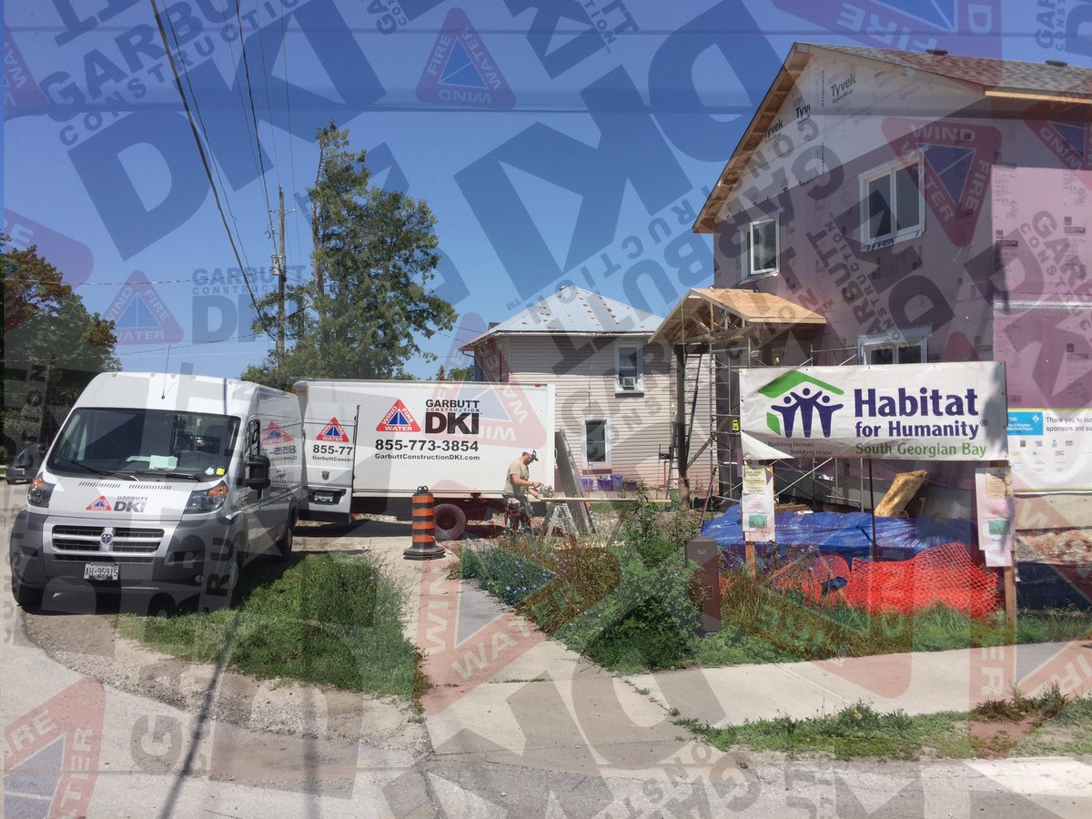 Helping out at our local Collingwood Habitat for Humanity build  great day for it !