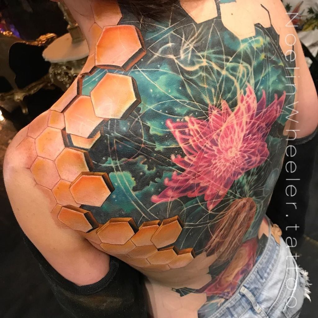 Sacred Geometry Hexagon Tattoo Best Tattoo Ideas