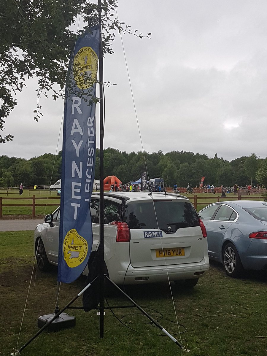 LeicsRAYNET's tweet image. Ready to assist on route of Bosworth Triathlon.