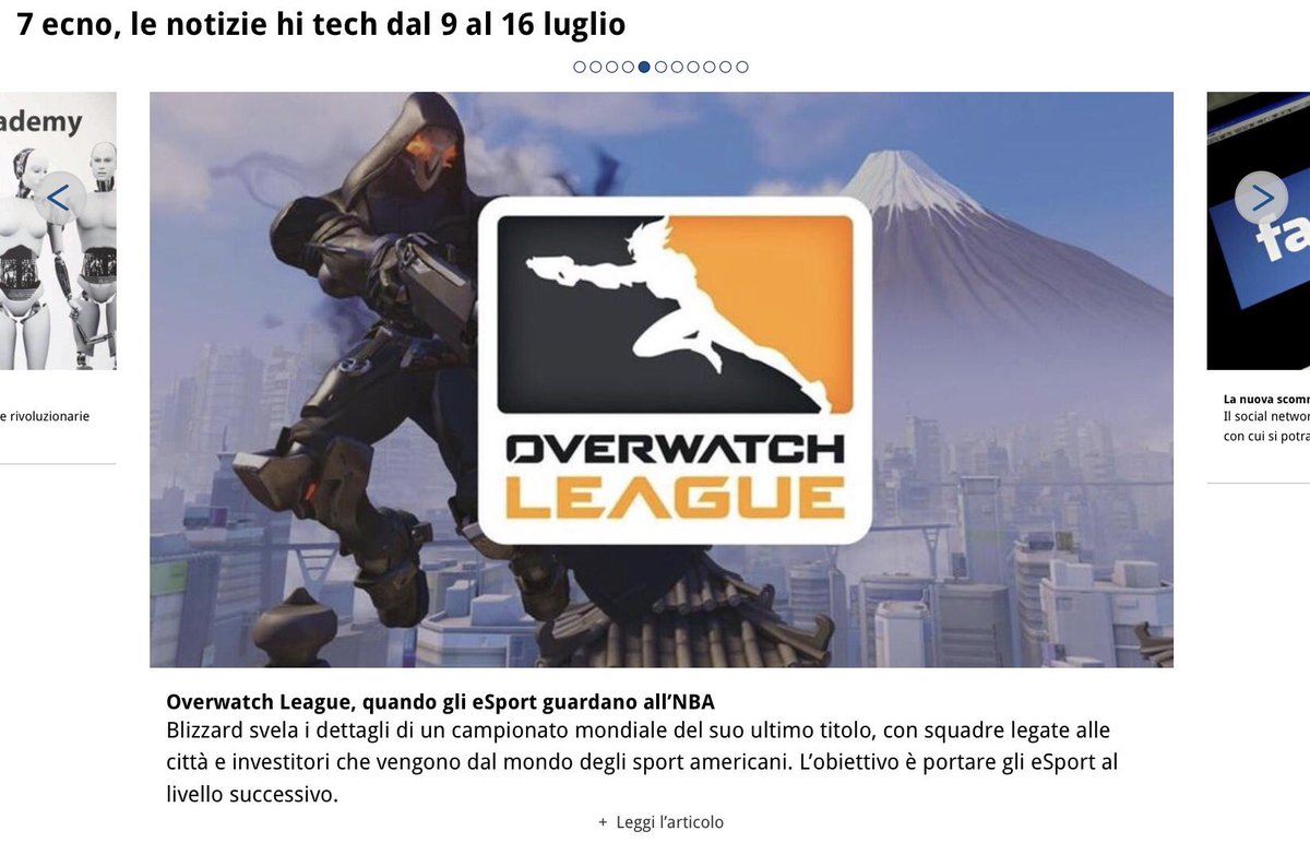 7 ecno, le notizie hi tech della settimana che non potete non conoscere  <a href="/Lor3nzoF/">Lorenzo Fantoni</a> lastampa.it/2017/07/16/mul…