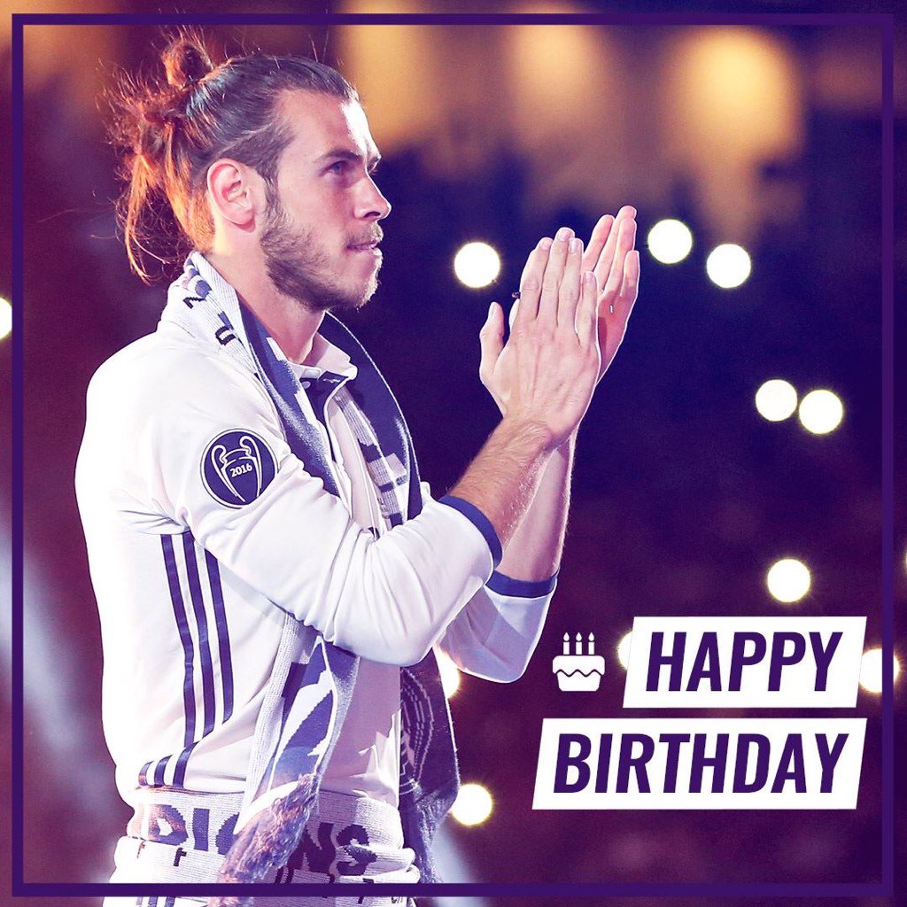   Happy birthday to Gareth Bale, who turns 28 today! 
