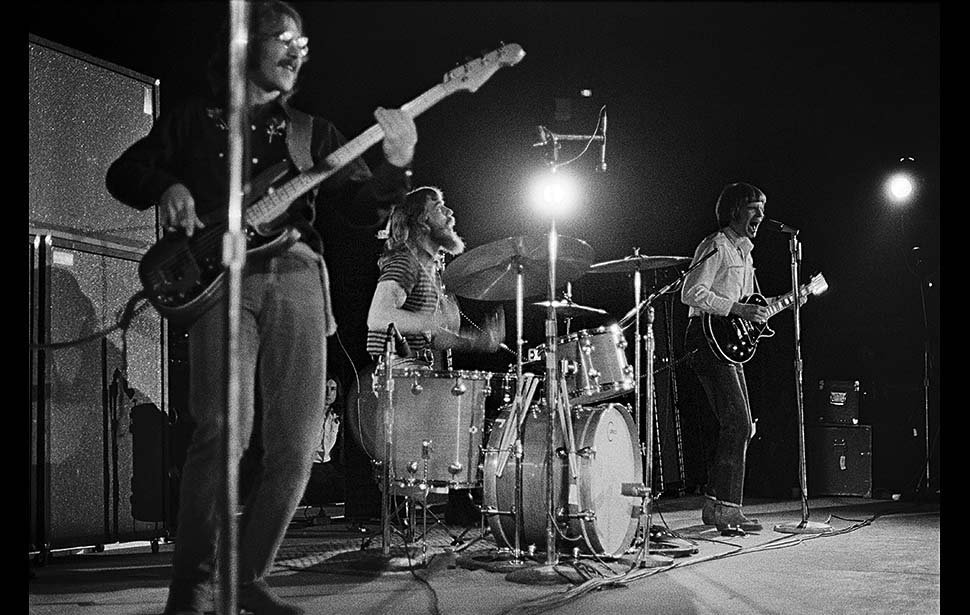 Creedence Clearwater Revival performing in Los Angeles, 1969