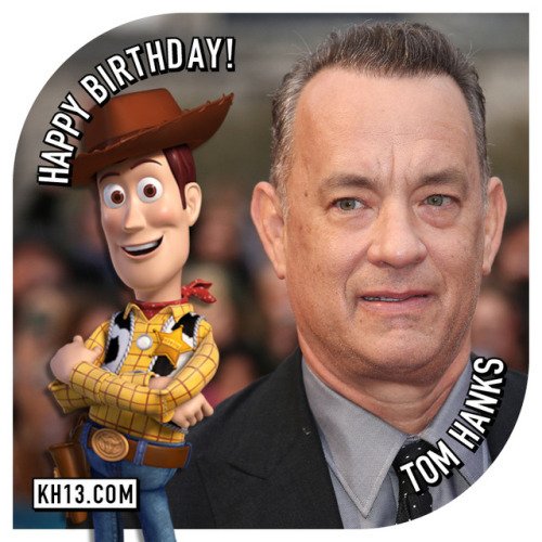  YOU ARE A TOY!!! A happy belated 61st birthday to Tom Hanks...  