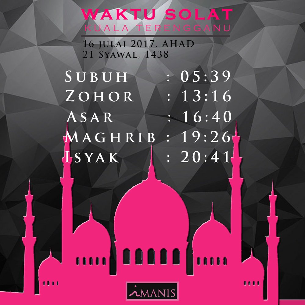 Waktu Solat Bagi Kawasan Kuala Terengganu Marang Kuala Nerus Waktu Solat Dot Net