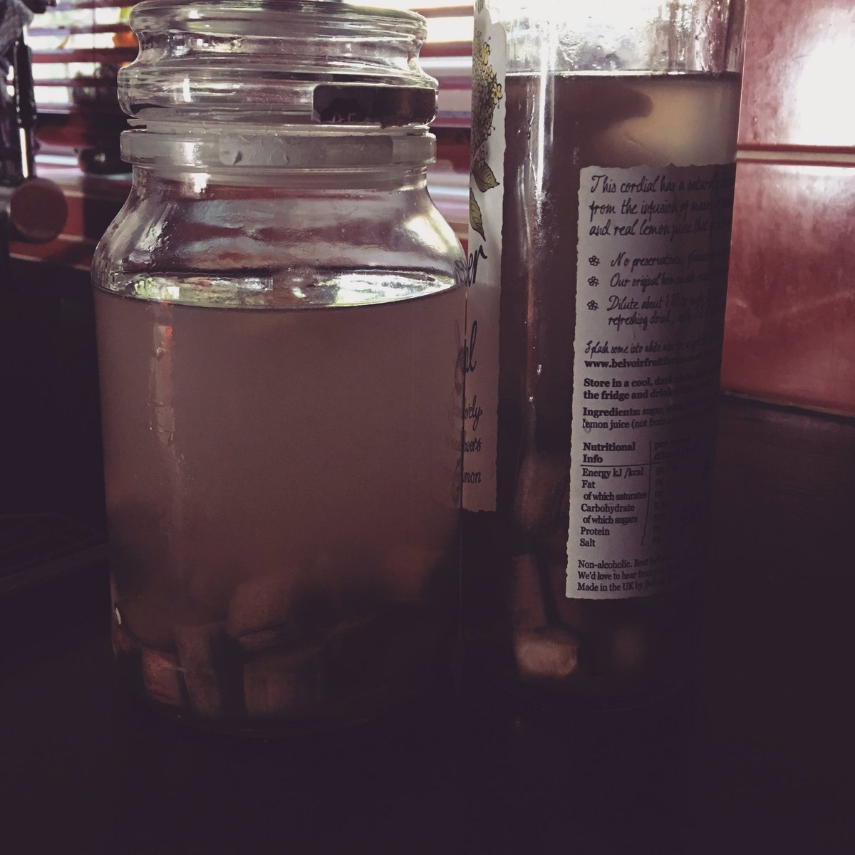 BeckiDibs's tweet photo. #homemade #rhubarbgin #AllotmentLife ❤️👍 https://t.co/I3qfrnVPwi