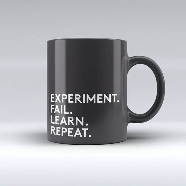 ArtistryEngine's tweet image. EXPERIMENT.  FAIL.  LEARN.  REPEAT. Mug desket.co/products/exper…