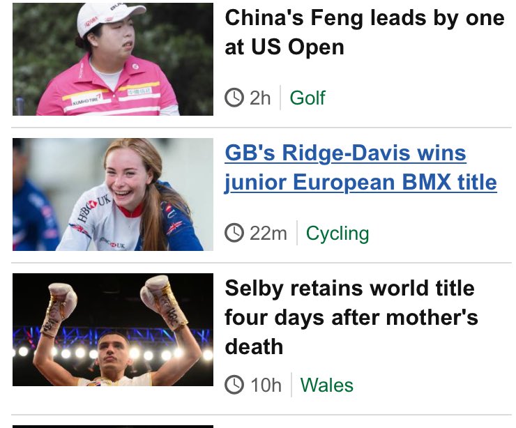 Good to see 🇬🇧 @BlaineDavis_'s #EuroBMX17 win on front page of @BBCSport 👍🏻