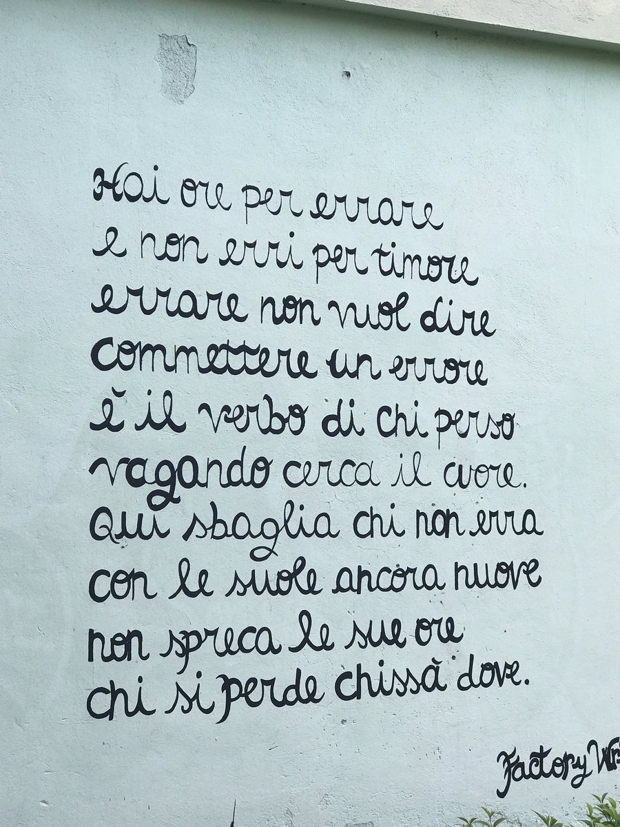 DaniloMezza's tweet photo. #poetideltrullo #errare #poesia #scrivilosuimuri https://t.co/4Yg8Z5ySdf