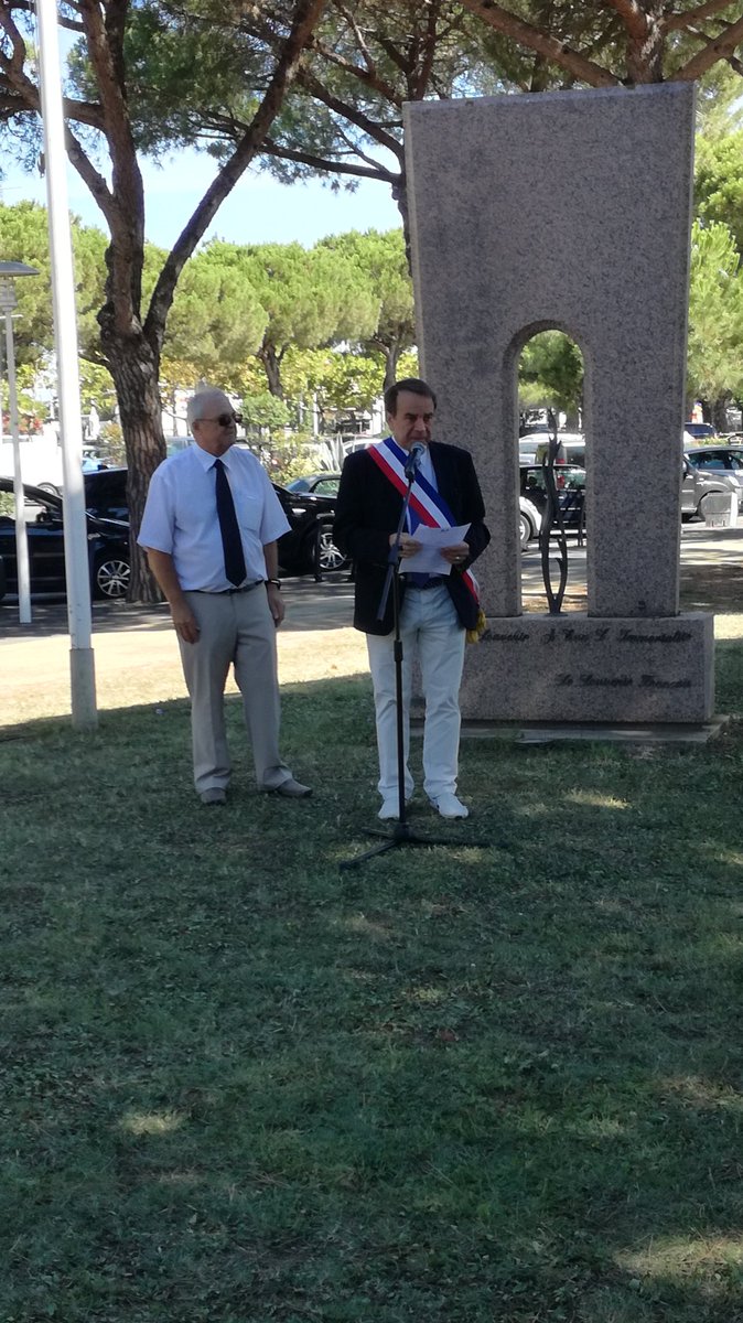 #COMMÉMORATION : à Carnon pour la Journée à la mémoire des crimes racistes et antisémites de l'État français et aux Justes de France.