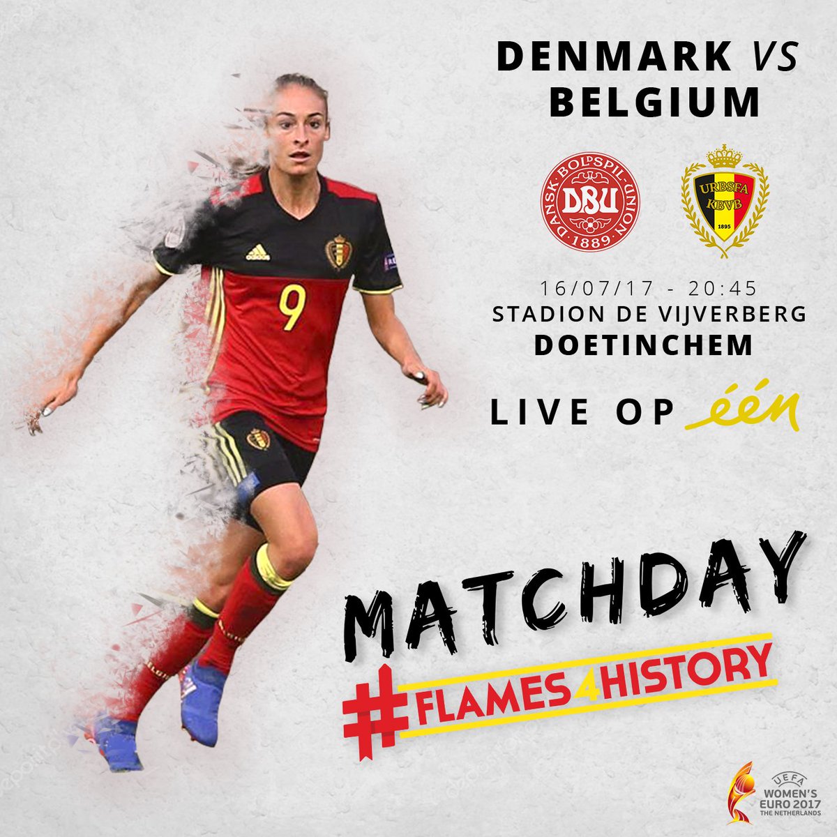 Denmark vs belgium history