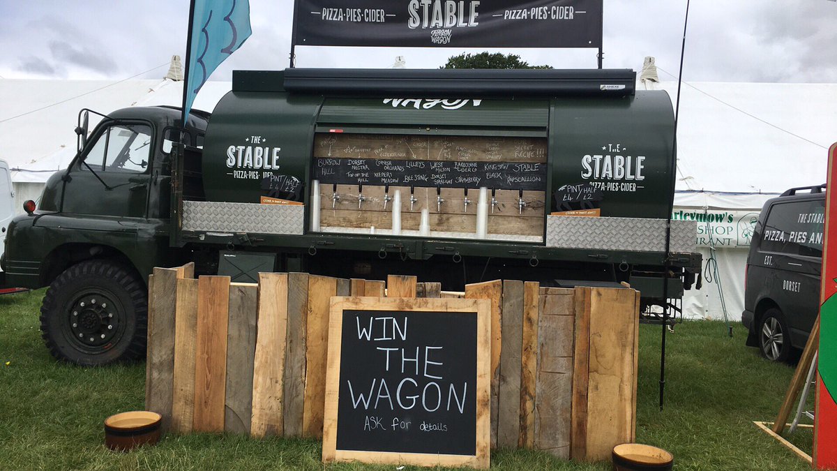 Day 2 coming at you <a href="/yeovilshow/">Yeovil Show</a> #thestable #flagonwagon #cider #winthewagon