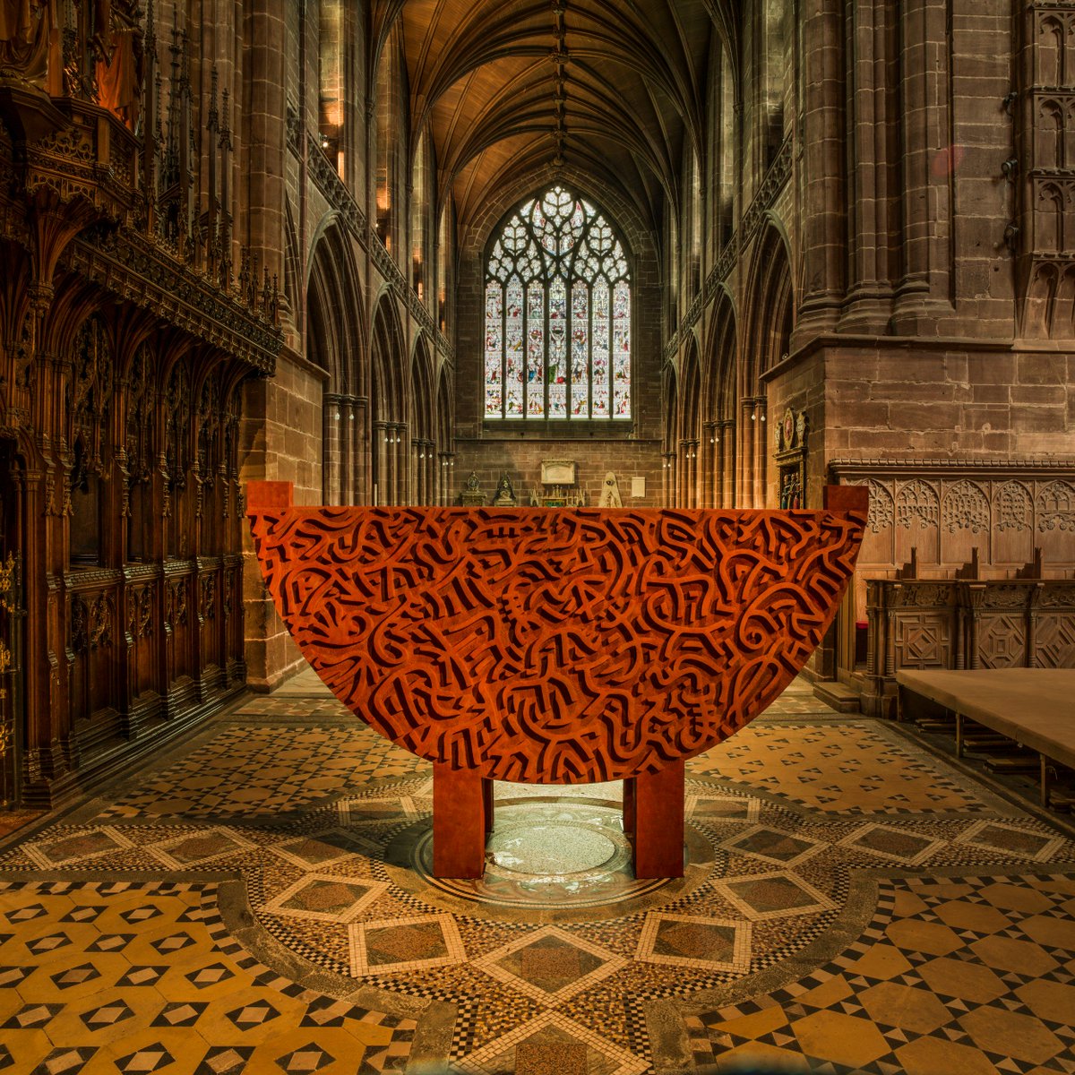 VisitChester_'s tweet photo. Have you seen #ARK @ChesterCath yet? The largest FREE modern #sculpture exhibition in the North West! #cheshireslant https://t.co/g0IzcD0843 https://t.co/NVYLXET9Ds