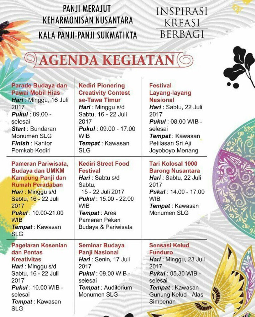 donkardono's tweet photo. Catat tanggal mainnya, dan Salam #PesonaFestivalPanji @genpiJOGJA @GenpiKepri @GenPiJatim @GenPIJateng https://t.co/31Jwm6mOtr