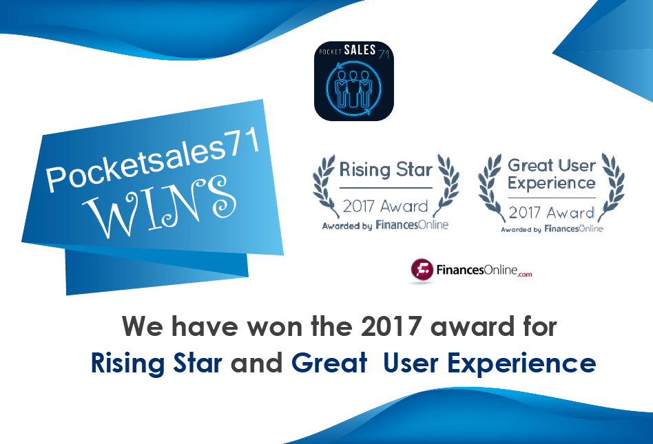 pocketsale71's tweet photo. @pocketsale71 become the winner of the 'Rising Star Award for 2017' and  'Great User Experience Award' delivered by @Financesonline . https://t.co/2LI0oyFFhy