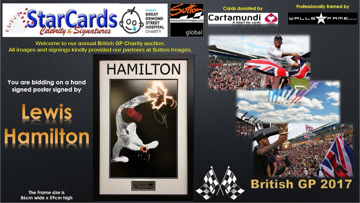 <a href="/CartamundiUK/">Cartamundi UK</a> Annual #BritishGP charity auction  tonight at StarCards.org #Cartamundi the fastest cards in the business ❤️ ♠️