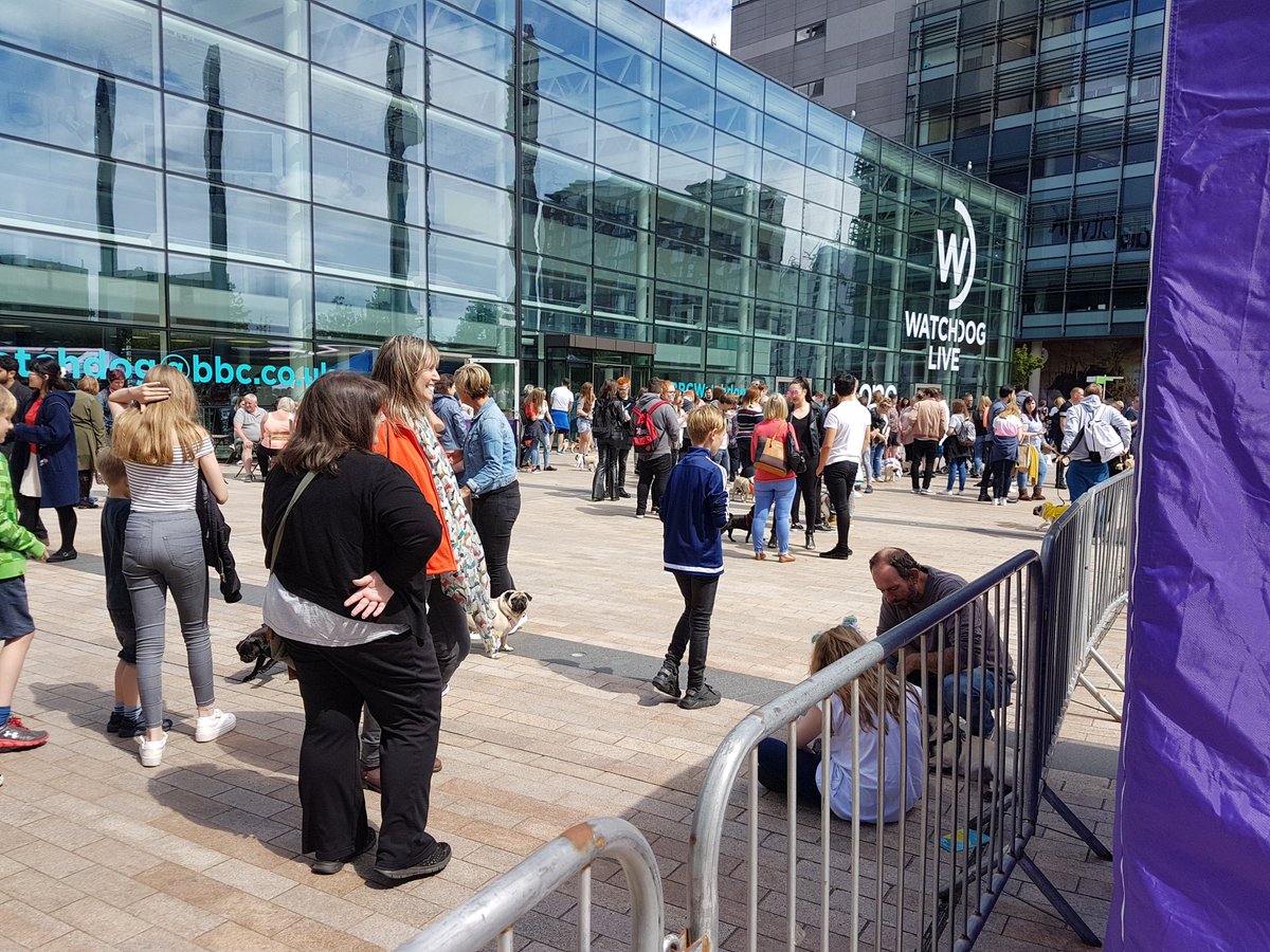 Crowds are gathering for #pugfest #mediacity 🐕🐶🐕
