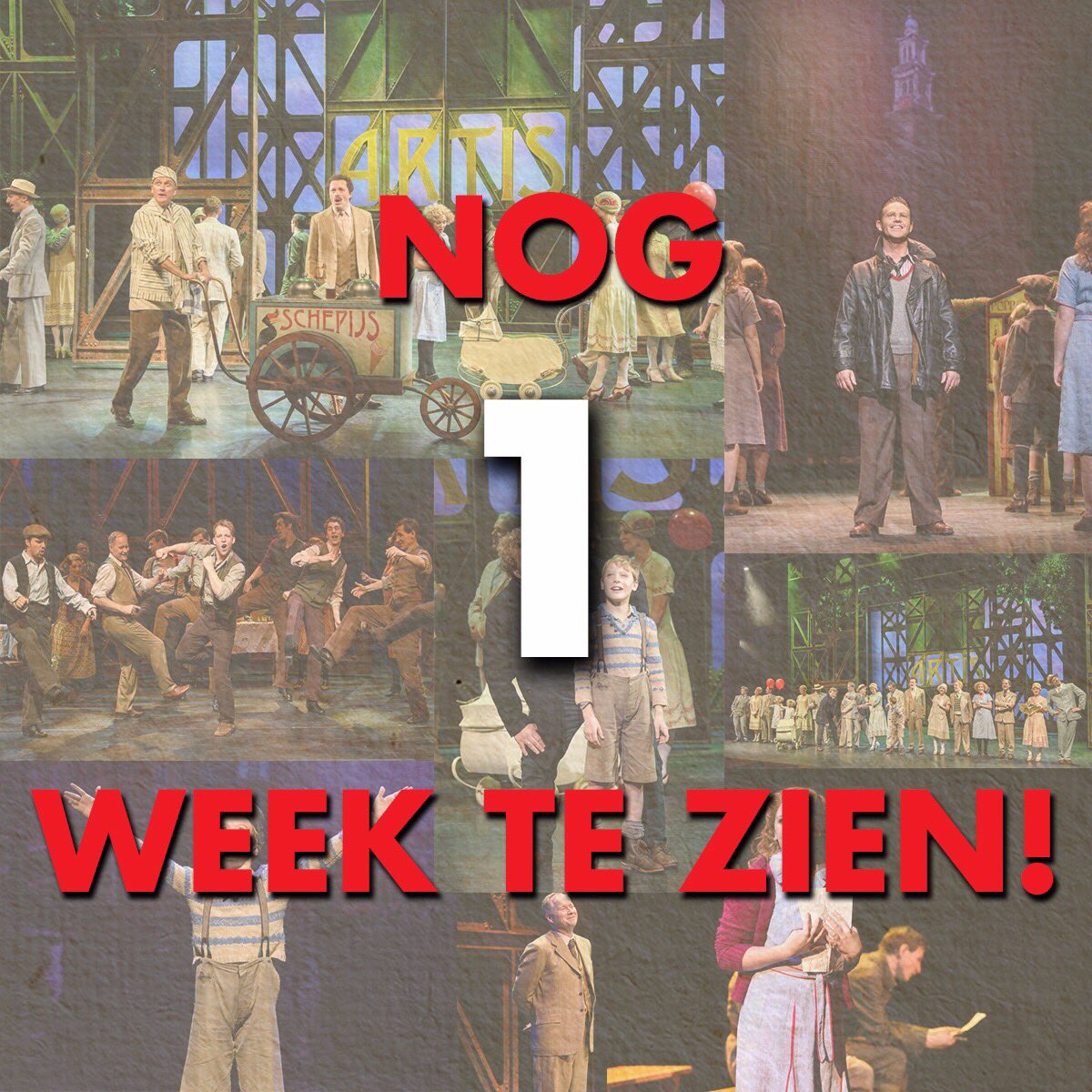 De ALLERLAATSTE week van Ciske de Rat - de Musical is aangebroken…en dan valt het doek voor deze prachtige productie.#CiskedeRatNL #NOG1WEEK