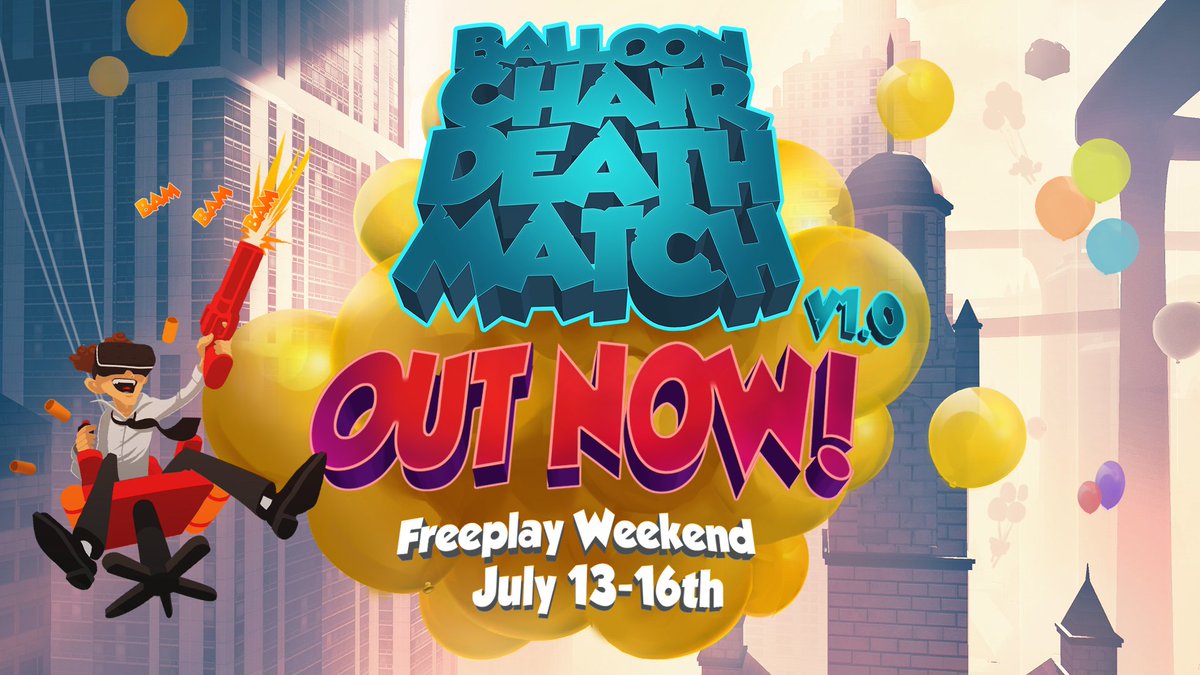 OfficialBCDM's tweet image. Download and play Balloon Chair Death Match FOR FREE!
Login now and play with the devs!

store.steampowered.com/app/498990/Bal…