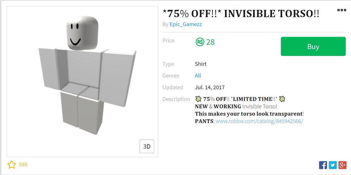 Roblox Invisible Shirt Template