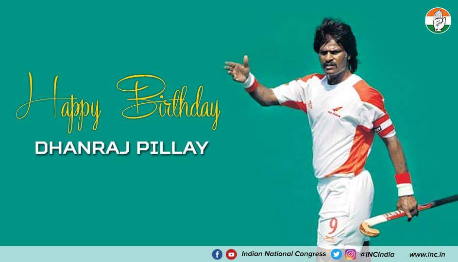 Wishing former captain of the Indian national hockey team, Dhanraj Pillay a very Happy Birthday. 