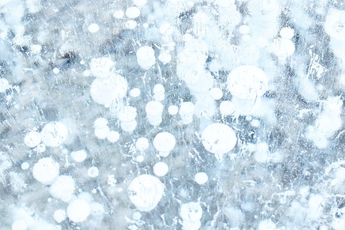 lindork's tweet photo. @darthmaul13 When the lake freezes it creates a bubble effect! It's really popular for tourists now! #bubblelake #abrahamlake https://t.co/198zUXcEZ3