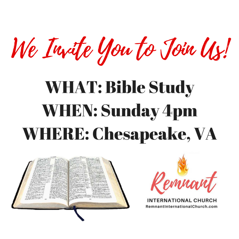 BeARemnant's tweet photo. Remnant Bible Study TODAY at 4pm #bearemnant https://t.co/pje8X0mdBx