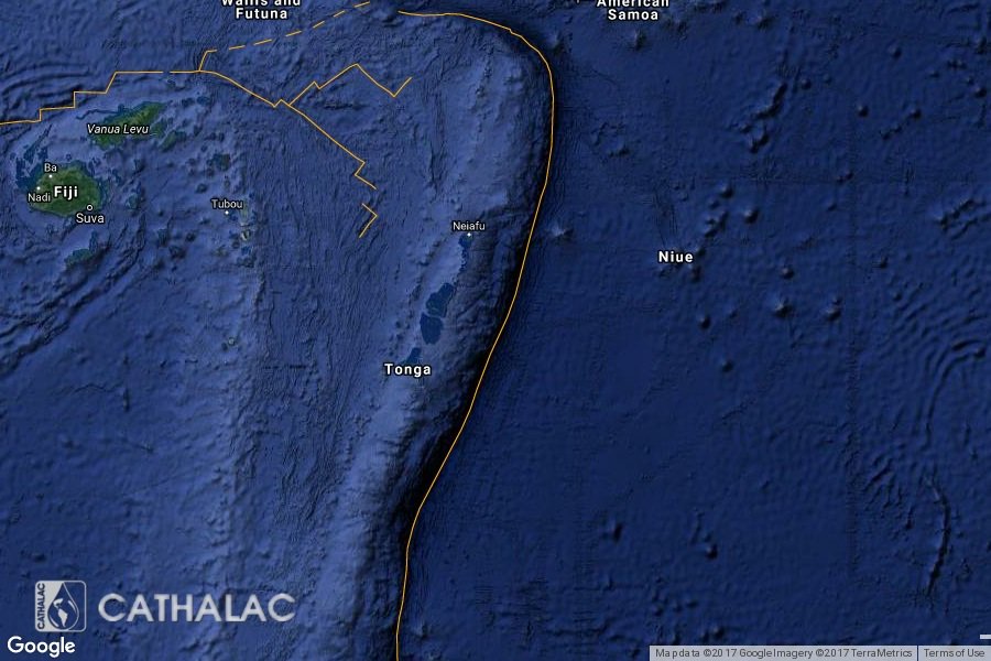 Terremoto Tonga: M5.5 epicentro in mare sull'anello di fuoco | Polinesia Oceania