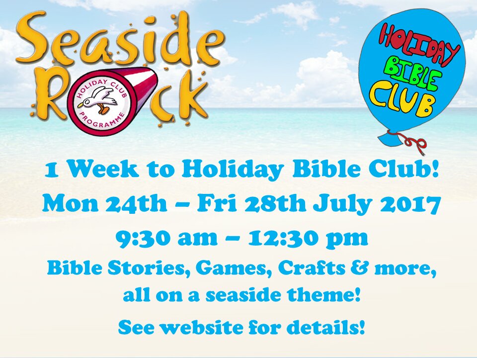 fbcbristol's tweet photo. 7 Days! 
We're nearly ready to welcome 70+ kids for fun, games, songs, stories and much more at #SeasideRock! #countdown https://t.co/hSyv9qqqjx