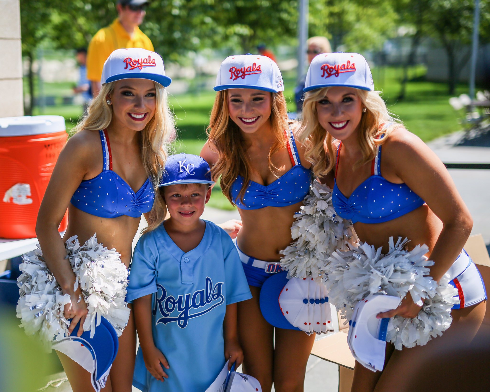 Kansas City Royals on X: Say hi to the @okcthunder cheerleaders at Gate A!  👋  / X