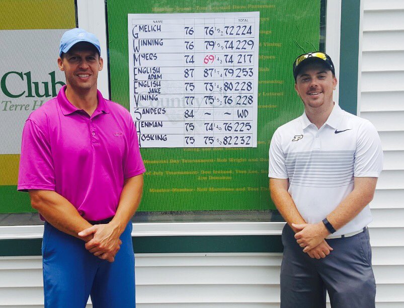 CCTerreHaute's tweet photo. Congrats to Phillip Myers on his back-to-back and 7th overall club championship and Dan Gmelich on his runner-up finish. @JFMyers4 https://t.co/vVyGu9R6hV