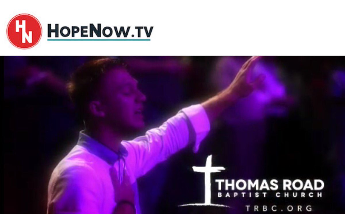 ThomasRoadWorld's tweet image. Thomas Road with Jonathan Falwell LIVE at 11am eastern today on HopeNow.tv @HopeNowTV @TRBC