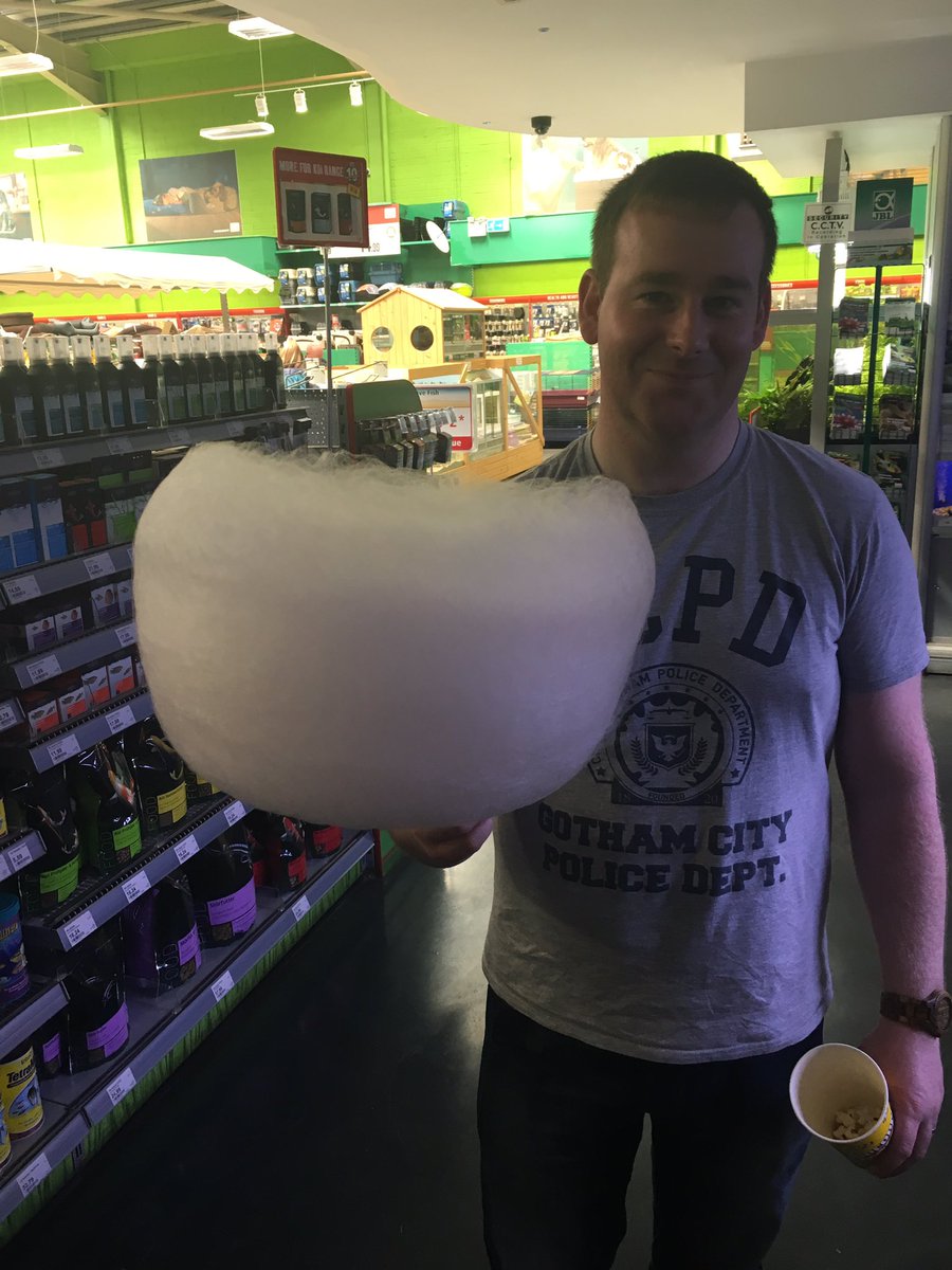 michelle_mcw's tweet photo. When you go to the pet store for fish and come away with giant candy floss @MAXIZOOIRELAND https://t.co/dz92boABwt