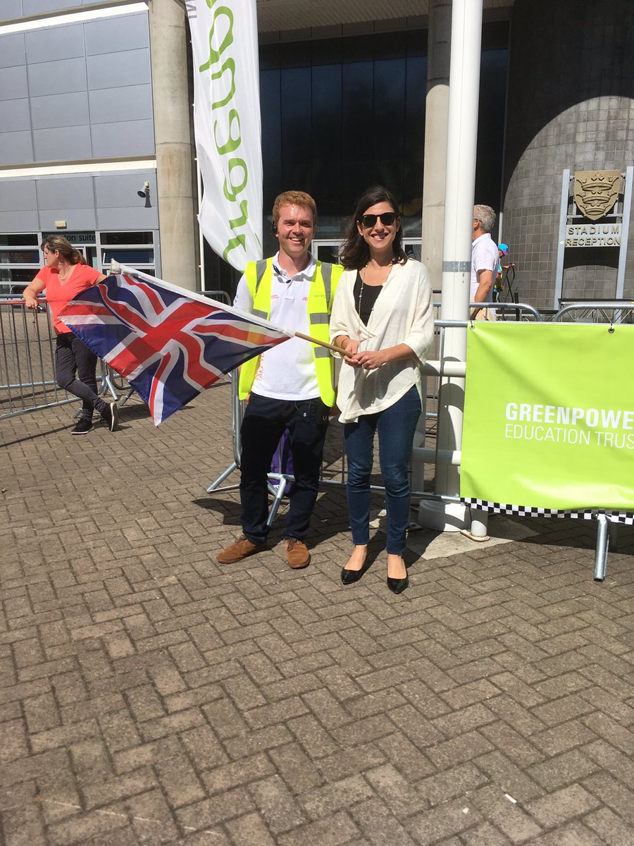 greenpower_team's tweet photo. We have the wonderful @claudia_harris from @CareerEnt starting the final race of the day! #ProjectBlyth https://t.co/94MkRyeRan