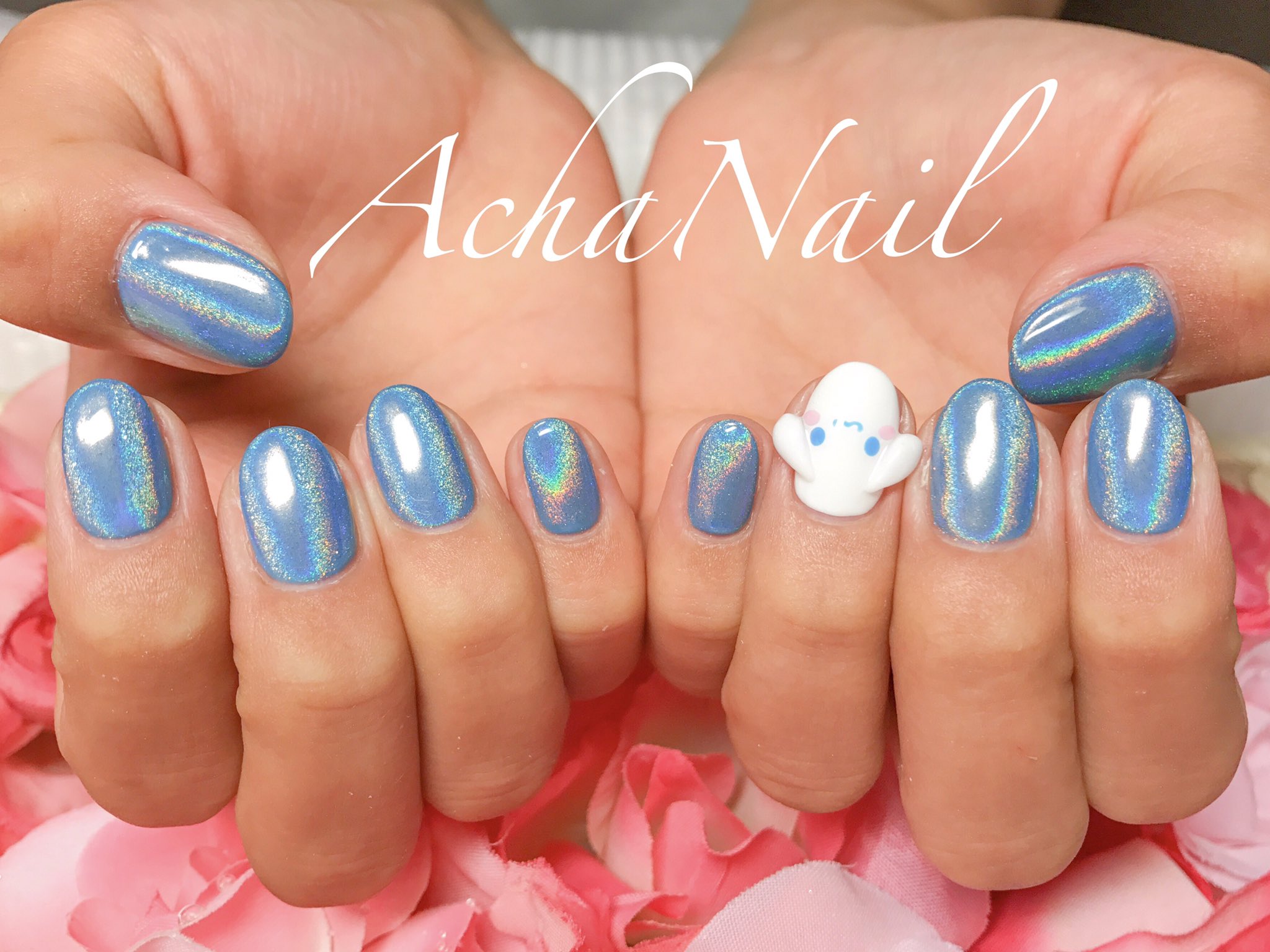 ネイリストasami Achanail 在 Twitter 上 ユニコーンパウダーにワンポイント シナモン T Co 2jjm4ldjg5 シナモンネイル ユニコーンパウダー オーロラネイル ミラーネイル 水色ネイル キャラクター ネイル 3dネイル シナモロール ネイル ジェル