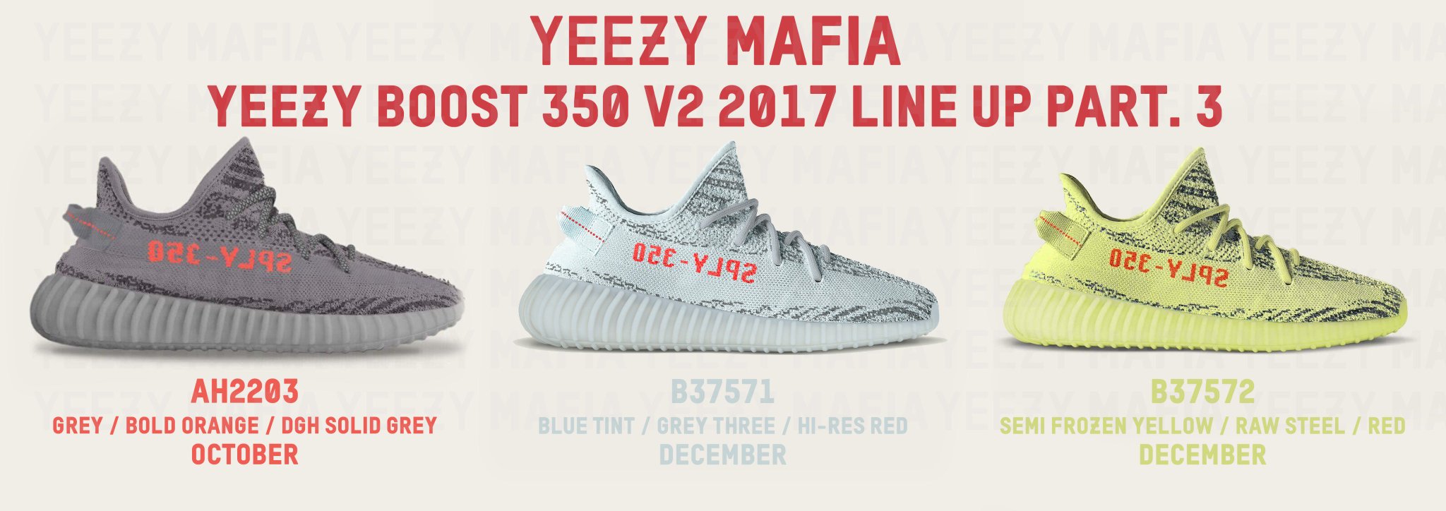 yeezy mafia rarity chart