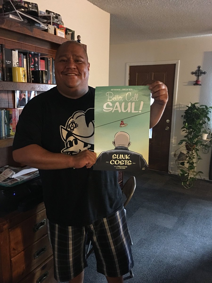 MRCordova75's tweet photo. Got this in the mail and its awesome from a fan of BCS thank you.  #BetterCallSaul #Sunkcost #Albuquerque #BCS #faceme 🖒👮📸🎬  #nmfilms https://t.co/VhmIwjP0Qb