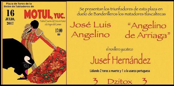 Hoy en Motul, Yucatán, Festival, <a href="/JLuisAngelino/">J. Luis Angelino</a>, <a href="/angelinodea/">Joaquin Angelino de Arriaga</a> y Jusef Hernández Medina. 🐂 Astados de Dzitox.