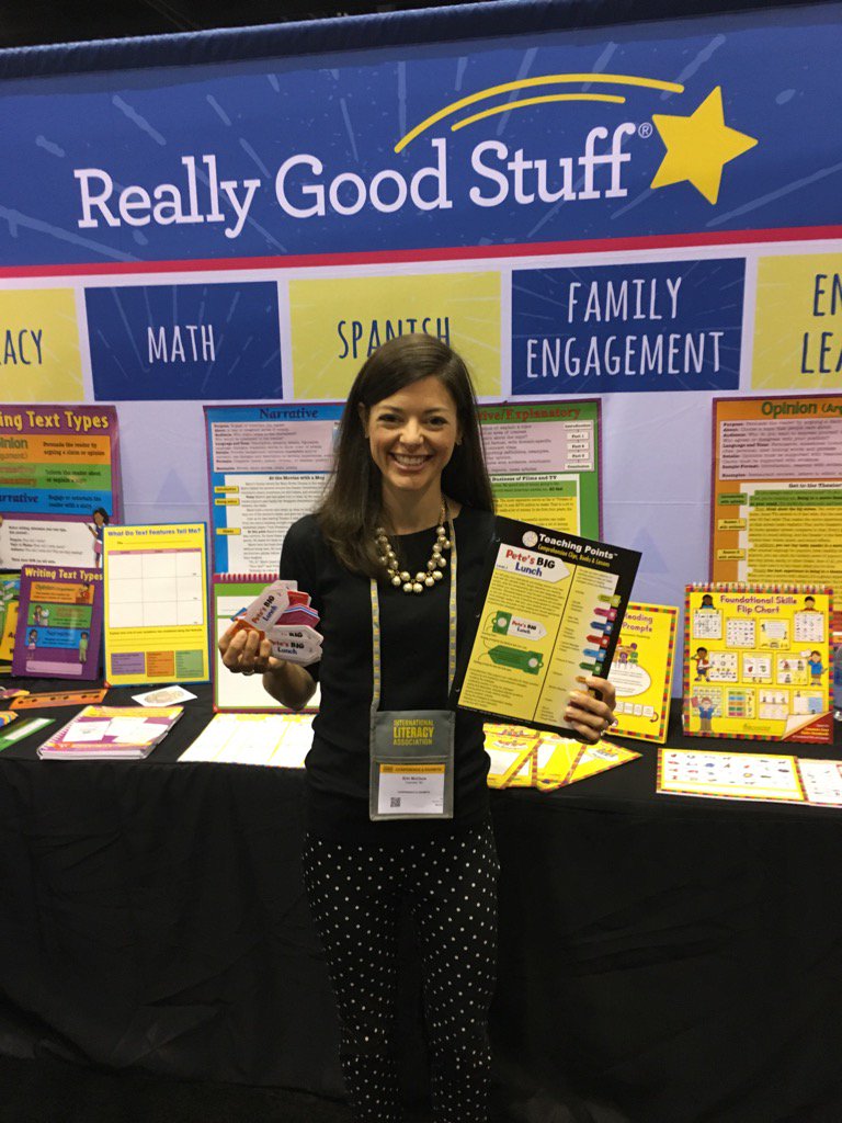 emcclure02's tweet photo. TeachingPoints @ reallygoodstuff @ #ILA17 ideas 4 text-based reading prompts &amp; ?s for readalouds &amp; small groups https://t.co/BzIb47V5LR