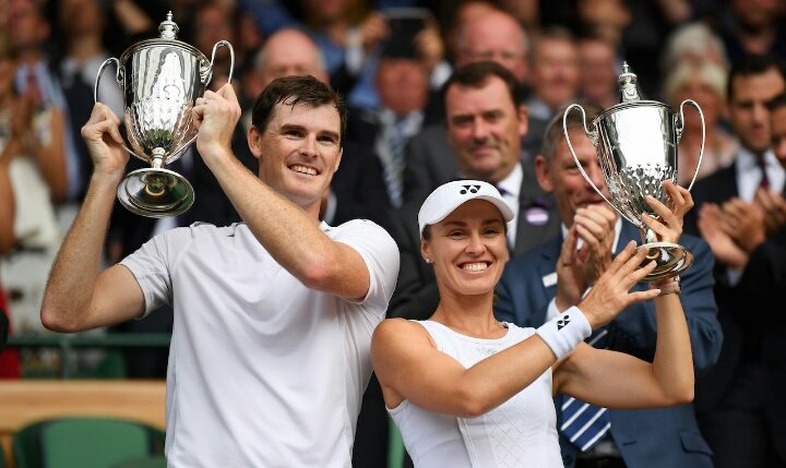 Letošní vítězové mixu - Jamie Murray a Martina Hingisová Letošní vítězové mixu - Jamie Murray a Martina Hingisová