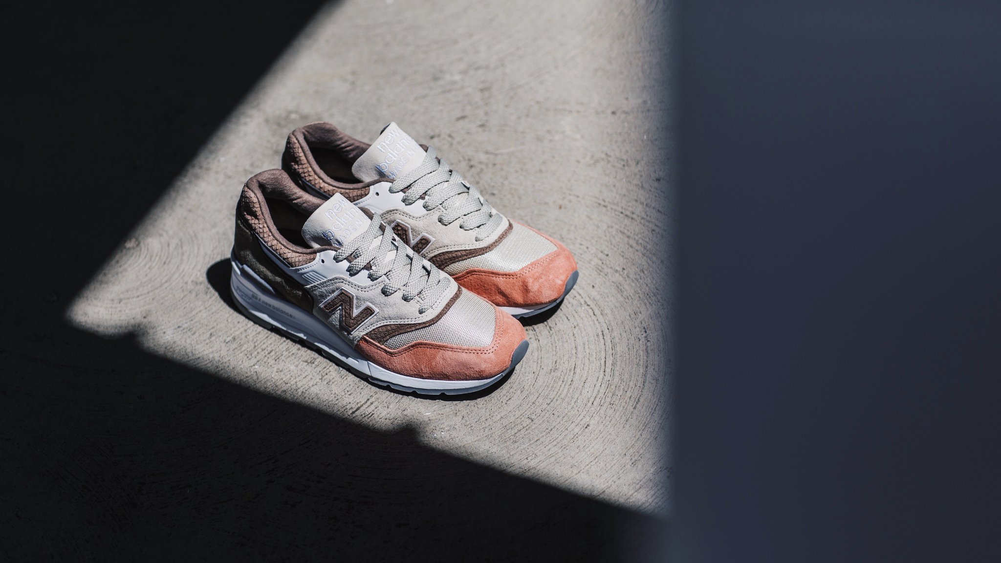 new balance 997 coral snake