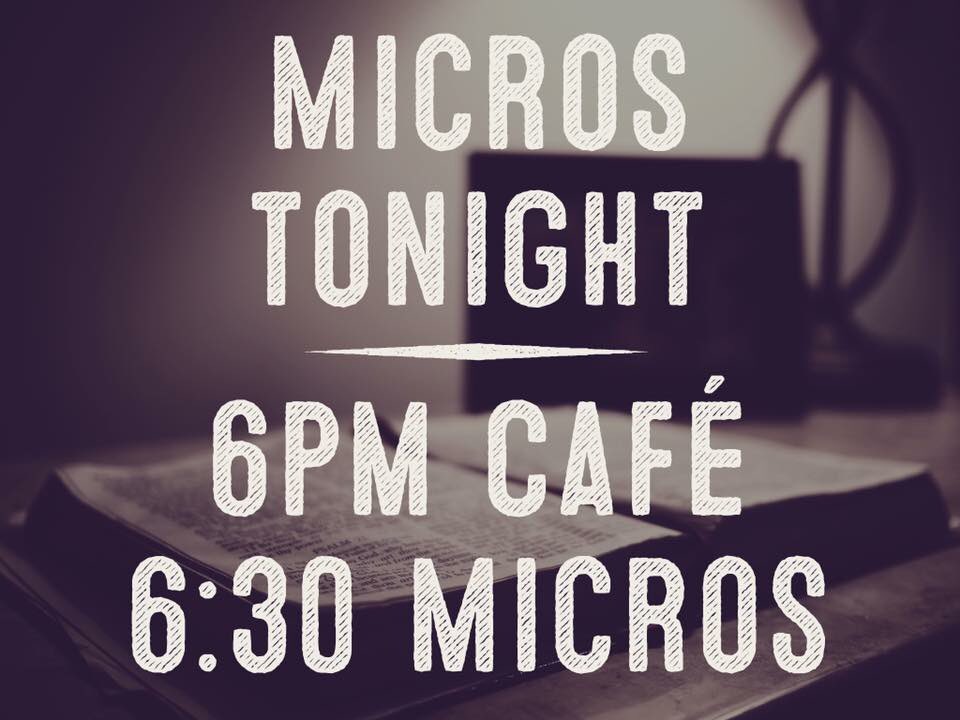 BYAdenton's tweet photo. See you tonight for micros! https://t.co/89yhVUPzi5