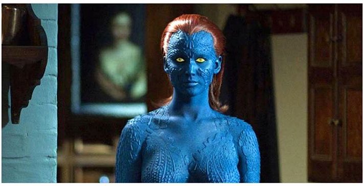 lsofyanl's tweet photo. استغرق ميكأب جينيفر في الشخصيه المتحوله من فيلم x-men حوالي 8 ساعات وهذا متعب اكثر من الدور نفسه https://t.co/ZUvqxzP3FD