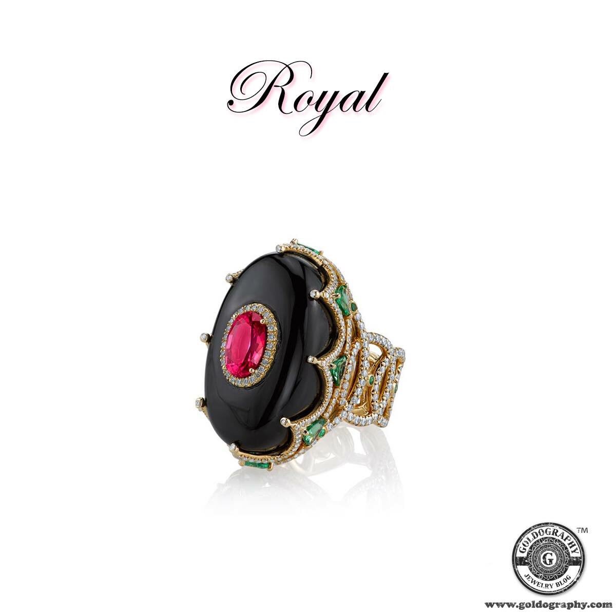 goldography's tweet photo. Royal
#EricaCourtney #18K #YellowGold #Royal #Ring #BlackJade #Spinel #Tsavorite #Diamonds #Style #Trendy #Fashion #Jewelry #Jewellery https://t.co/8h7u84Lhwh