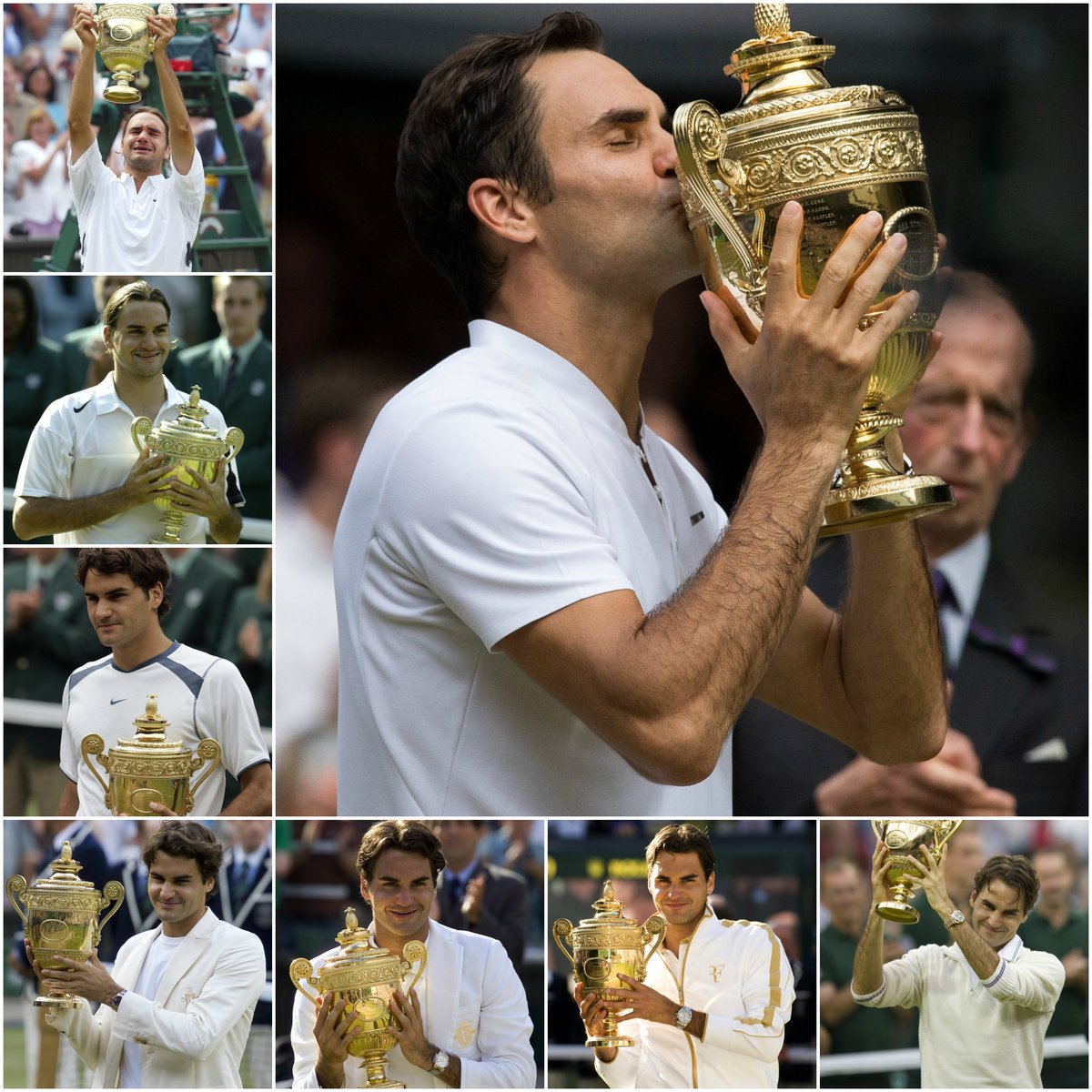 Wimbledon's tweet image. The pieces of eight.

#Wimbledon @rogerfederer
