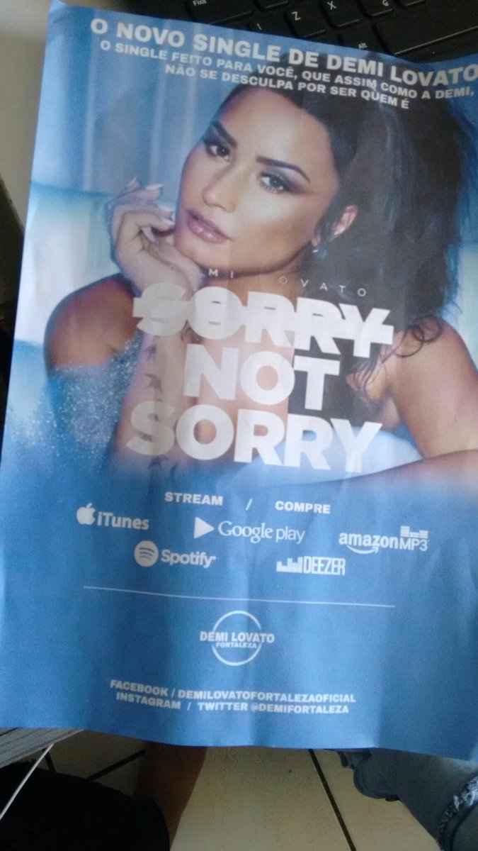 emilylovato1992's tweet photo. Divulgação pesadissima! Hoje na divulgação de Sorry not Sorry em fortaleza/ce. @ddlovato #SNSQuestions  #sorrynotsorry https://t.co/0k02onz5y1
