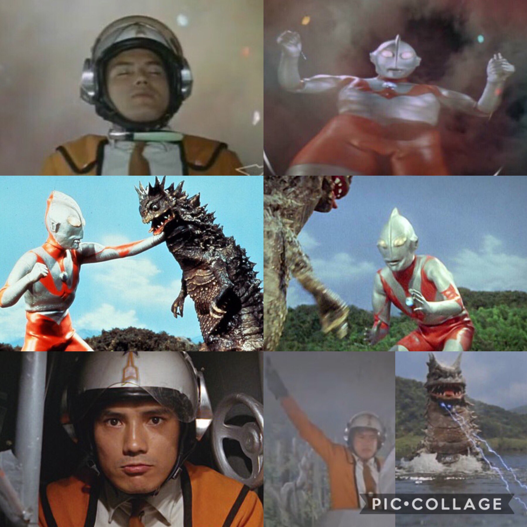 ウルトラマン　第1話　ウルトラ作戦第一号　ベムラー　撮影風景　パネル　展示品 ウルトラマン 第1話 ウルトラ作戦第一号 ベムラー 撮影風景
