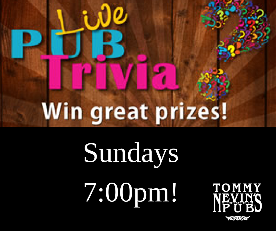 TNPNaperville's tweet photo. Play Trivia, Win prizes, Drink Beer!
Tonight at Tommy Nevin's Pub https://t.co/85DSbwehIy